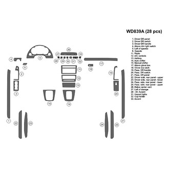 B&I® - 2D Blackwood Large Dash Kit (28 Pcs)