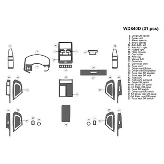 B&I® - 2D Blackwood Full Dash Kit (31 Pcs)