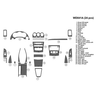 B&I® - 2D Blackwood Large Dash Kit (24 Pcs)