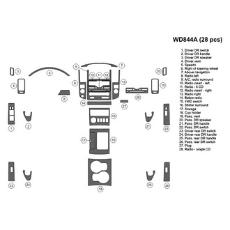 B&I® - 2D Blackwood Large Dash Kit (28 Pcs)