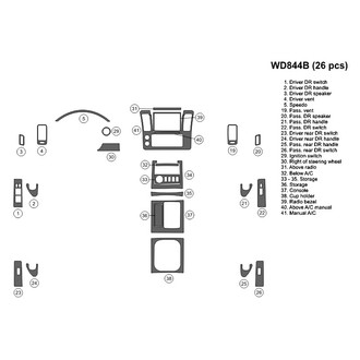 B&I® - 2D Blackwood Large Dash Kit (26 Pcs)