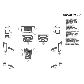 B&I® - 2D Blackwood Full Dash Kit (22 Pcs)