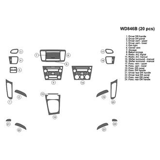 B&I® - 2D Blackwood Full Dash Kit (20 Pcs)
