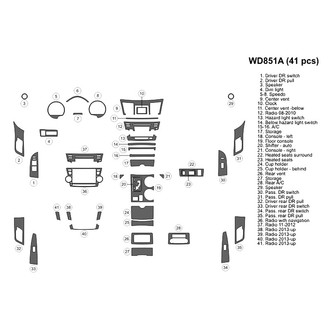 B&I® - 2D Blackwood Large Dash Kit (41 Pcs)