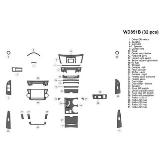 B&I® - 2D Blackwood Small Dash Kit (32 Pcs)