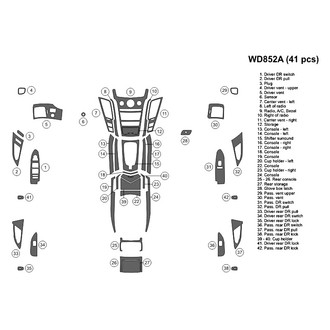 B&I® - 2D Blackwood Large Dash Kit (41 Pcs)