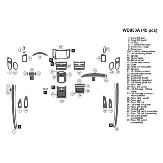 B&I® - 2D Blackwood Large Dash Kit (45 Pcs)
