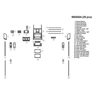 B&I® - 2D Blackwood Full Dash Kit (29 Pcs)