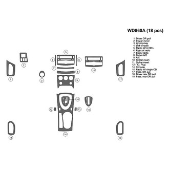 B&I® - 2D Blackwood Small Dash Kit (18 Pcs)
