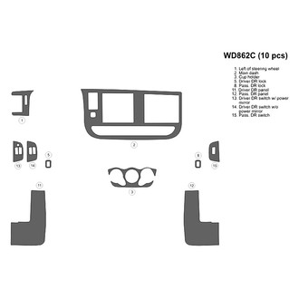 B&I® - 2D Blackwood Large Dash Kit (10 Pcs)