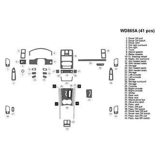 B&I® - 2D Blackwood Large Dash Kit (41 Pcs)