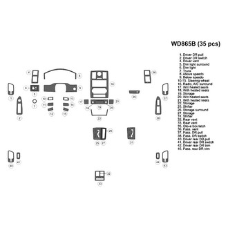 B&I® - 2D Blackwood Medium Dash Kit (35 Pcs)