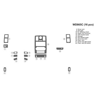 B&I® - 2D Blackwood Small Dash Kit (16 Pcs)