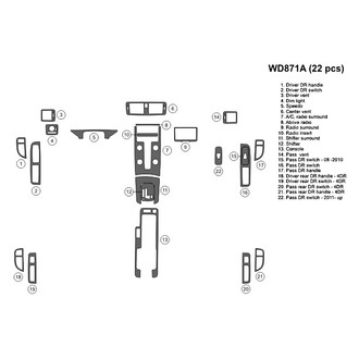 B&I® - 2D Blackwood Full Dash Kit (22 Pcs)