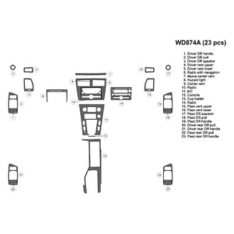 B&I® - 2D Blackwood Full Dash Kit (23 Pcs)