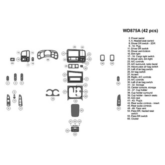 B&I® - 2D Blackwood Small Dash Kit (42 Pcs)