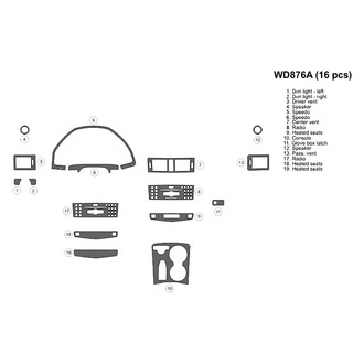 B&I® - 2D Blackwood Full Dash Kit (16 Pcs)