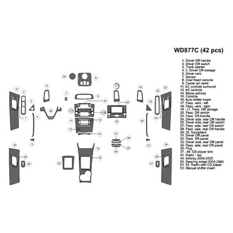 B&I® - 2D Blackwood Large Dash Kit (42 Pcs)