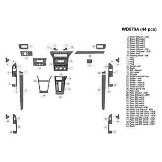 B&I® - 2D Blackwood Full Dash Kit (44 Pcs)