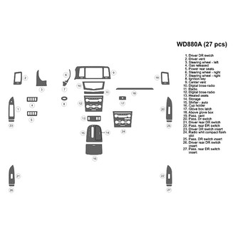 B&I® - 2D Blackwood Large Dash Kit (27 Pcs)