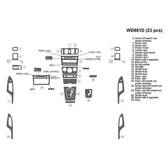 B&I® - 2D Blackwood Main Dash Kit (23 Pcs)