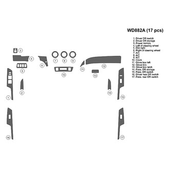 B&I® - 2D Blackwood Full Dash Kit (17 Pcs)