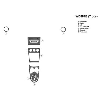 B&I® - 2D Blackwood Small Dash Kit (7 Pcs)