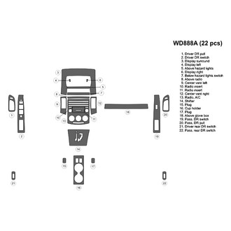 B&I® - 2D Blackwood Full Dash Kit (22 Pcs)