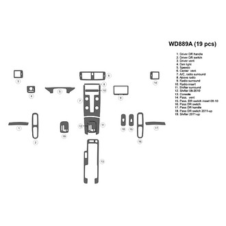 B&I® - 2D Blackwood Large Dash Kit (19 Pcs)
