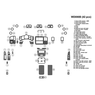 B&I® - 2D Blackwood Large Dash Kit (42 Pcs)