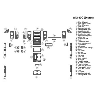 B&I® - 2D Blackwood Large Dash Kit (36 Pcs)