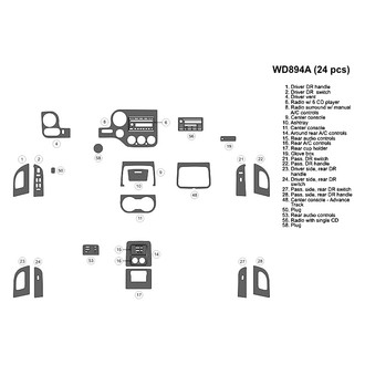 B&I® - 2D Blackwood Large Dash Kit (24 Pcs)
