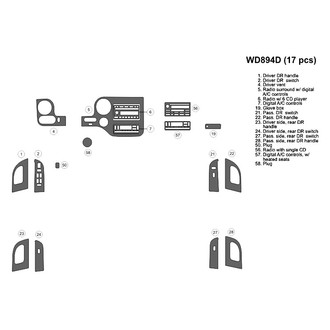 B&I® - 2D Blackwood Small Dash Kit (17 Pcs)