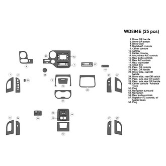 B&I® - 2D Blackwood Large Dash Kit (25 Pcs)