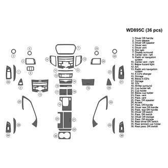 B&I® - 2D Blackwood Large Dash Kit (36 Pcs)