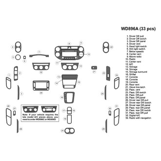 B&I® - 2D Blackwood Large Dash Kit (33 Pcs)
