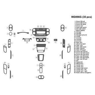 B&I® - 2D Blackwood Medium Dash Kit (35 Pcs)