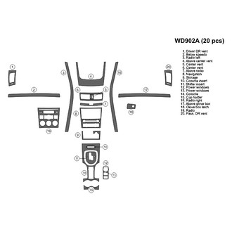 B&I® - 2D Blackwood Large Dash Kit (20 Pcs)