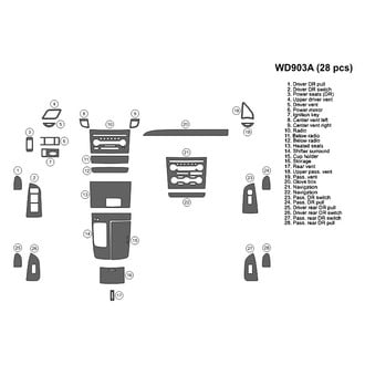 B&I® - 2D Blackwood Large Dash Kit (28 Pcs)