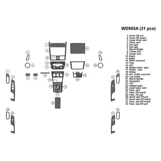 B&I® - 2D Blackwood Large Dash Kit (31 Pcs)