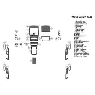 B&I® - 2D Blackwood Full Dash Kit (27 Pcs)