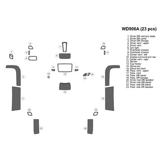 B&I® - 2D Blackwood Full Dash Kit (23 Pcs)