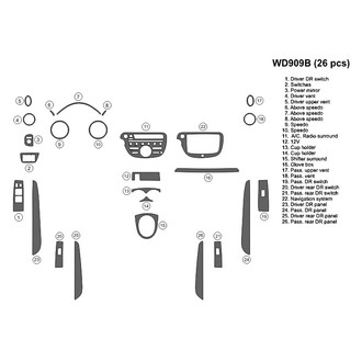 B&I® - 2D Blackwood Large Dash Kit (26 Pcs)