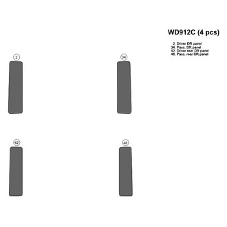 B&I® - 2D Real Carbon Fiber Upgrade Kit (4 Pcs)