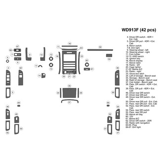 B&I® - 2D Blackwood Main Dash Kit (42 Pcs)