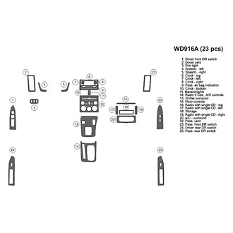 B&I® - 2D Blackwood Full Dash Kit (23 Pcs)