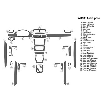 B&I® - 2D Blackwood Full Dash Kit (30 Pcs)