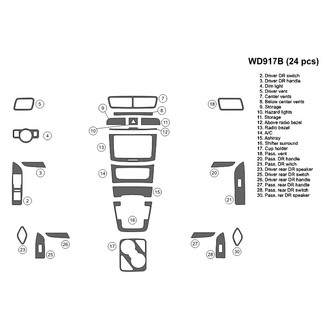 B&I® - 2D Blackwood Small Dash Kit (24 Pcs)