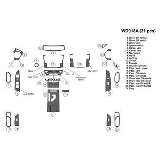 B&I® - 2D Blackwood Full Dash Kit (21 Pcs)