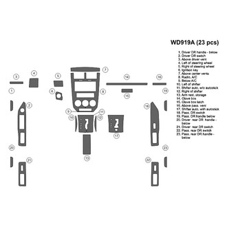 B&I® - 2D Blackwood Full Dash Kit (23 Pcs)